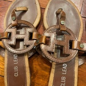 Two pairs Club Lead Brown Sandals